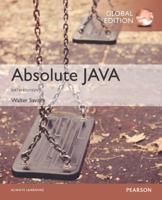 Absolute Java OLP With MyProgrammingLab