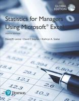 Statistics for Managers Using Microsoft Excel, Global Edition -- MyLab Statistics With Pearson eText