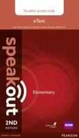 Speakout Elementary 2nd Edition eText Access Card
