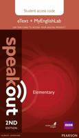 Speakout Elementary 2nd Edition eText & MyEnglishLab Access Card