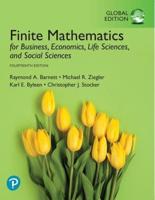 Finite Mathematics for Business, Economics, Life Sciences, and Social Sciences, Global Edition + MyLab Mathematics With Pearson eText (Package)