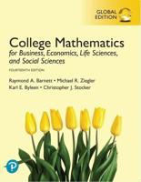 College Mathematics for Business, Economics, Life Sciences, and Social Sciences