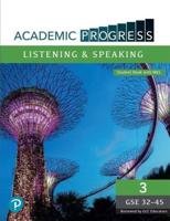 Academic Progress GCC Listening and Speaking Level 3 Student Book and MyEnglishLab