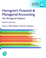 Horngren's Financial & Managerial Accounting. The Managerial Chapters