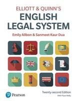 Elliott and Quinn's English Legal System