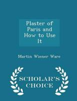 Plaster of Paris and How to Use It - Scholar's Choice Edition