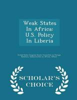 Weak States in Africa