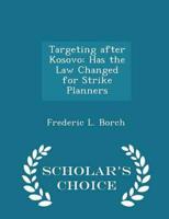 Targeting After Kosovo