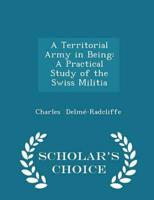 A Territorial Army in Being