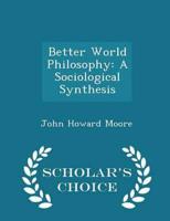 Better World Philosophy