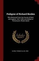 Pedigree of Richard Borden