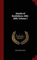 Annals of Brattleboro, 1681-1895, Volume 1
