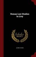 Roman Law Studies in Livy