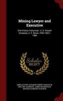 Mining Lawyer and Executive