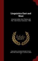 Linguistics East and West