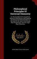 Philosophical Principles of Universal Chemistry