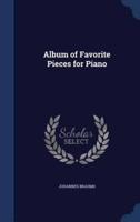 Album of Favorite Pieces for Piano