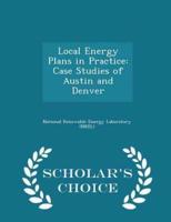 Local Energy Plans in Practice