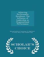 Achieving Performance Excellence