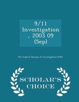 9/11 Investigation, 2003 09 (Sep) - Scholar's Choice Edition