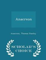 Anacreon - Scholar's Choice Edition
