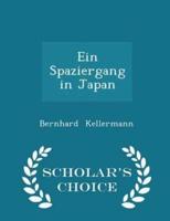 Ein Spaziergang in Japan - Scholar's Choice Edition