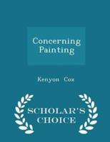 Concerning Painting - Scholar's Choice Edition