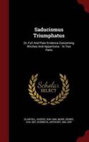 Saducismus Triumphatus