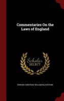 Commentaries on the Laws of England