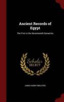Ancient Records of Egypt