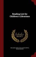 Reading List for Children's Librarians