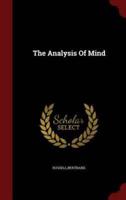 The Analysis Of Mind