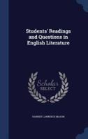 Students' Readings and Questions in English Literature