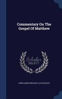 Commentary On The Gospel Of Matthew