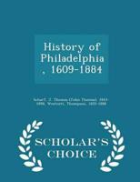 History of Philadelphia 1609 - 1884, Volume I