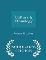 Culture & Ethnology - Scholar's Choice Edition