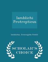 Iamblichi Protrepticus - Scholar's Choice Edition