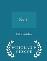 Social. - Scholar's Choice Edition