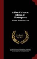 A New Variorum Edition Of Shakespeare