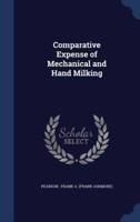 Comparative Expense of Mechanical and Hand Milking