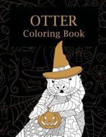 Otter Halloween Coloring Book
