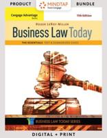 Business Law Today, the Essentials + Mindtap Business Law, 1-term Access