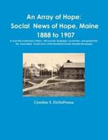 An Array of Hope: Social News of Hope, Maine - 1888 to 1907