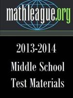 Middle School Test Materials 2013-2014