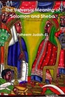The Universal Meaning of Solomon and Sheba