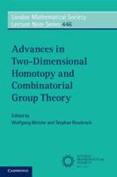 Advances in Two-Dimensional Homotopy and Combinatorial Group Theory