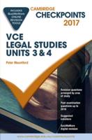 Cambridge Checkpoints VCE Legal Studies Units 3 and 4 2017 and Quiz Me More
