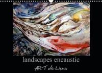 landscapes encaustic ART de Luna 2019