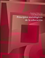 Principios sociológicos de la educación