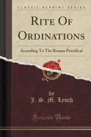 Rite of Ordinations